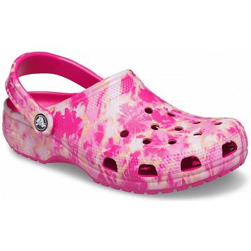 Zuecos Crocs Classic Bleach Dye Hombre Rosas | Mexico 0791AHKP